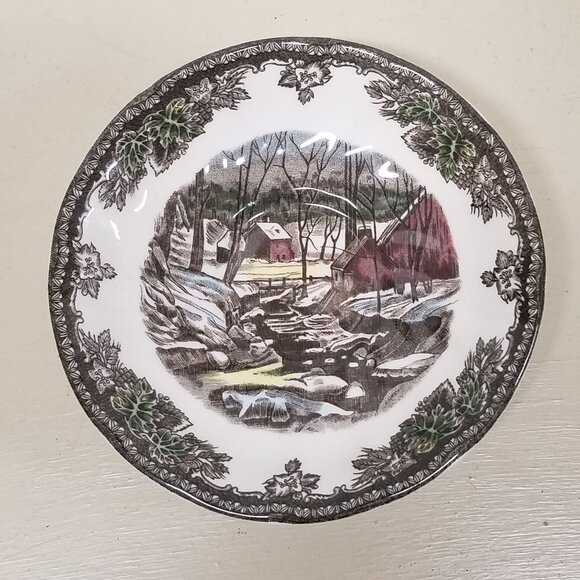 Flat Cup & Saucer Set The Friendly Village ("England 1883") by Johnson Brothers - Picture 4 of 7